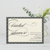 Invitation {calligraphie} douche nuptiale (Debout devant)