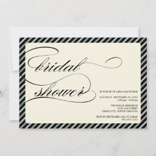 Invitation {calligraphie} douche nuptiale