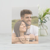 Invitation Calligraphie du dîner de répétition superposé avec (Debout devant)