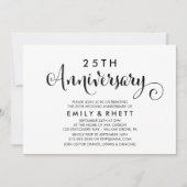 Invitation Calligraphie du Sud | Anniversaire de Mariage Flor (Devant)