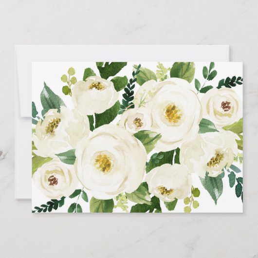 Invitation Calligraphie du Sud | Brunch Floral Back (Dos)