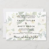 Invitation Calligraphie du Sud | Faded Floral Foral Mariage (Devant)