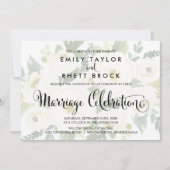 Invitation Calligraphie du Sud | Mariage floral défraîchi (Devant)