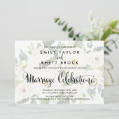 Invitation Calligraphie du Sud | Mariage floral défraîchi (Debout devant)