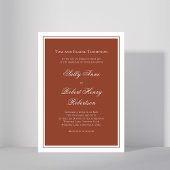Invitation Calligraphie élégante de mariage script bordeaux