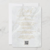 INVITATION CALLIGRAPHIE ÉLÉGANTE ET MARIAGE CHIC FRAME GOLDEN (Dos)