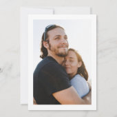 Invitation Calligraphie élégante officielle Cravate noire Mar (Dos)