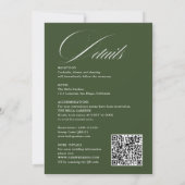 Invitation Calligraphie et détails de script romantique Maria (Dos)