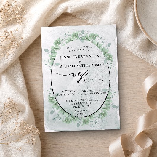Invitation Calligraphie Féminine Nous Réalisons Botanique Euc