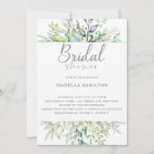 Invitation Calligraphie Fête des mariées botanique (Devant)