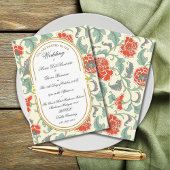 Invitation Calligraphie Florale Art Nouveau