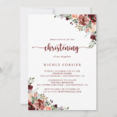 Invitation Calligraphie Florale Rustique Été (Devant)