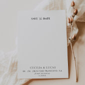 Invitation Calligraphie formelle Mariage Enregistrer la date