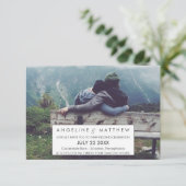 Invitation Calligraphie lunaire | Faded Photo Le Mariage De (Debout devant)