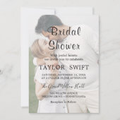 Invitation Calligraphie lunaire | Fête des mariées de photo d (Devant)