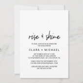 Invitation Calligraphie lunaire | Photo Retour Mariage Brunch (Devant)