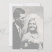 Invitation Calligraphie lunaire | Renouvellement du Vow photo (Dos)