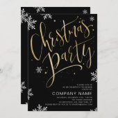 Invitation Calligraphie manuscrite simple Noël (Devant / Derrière)