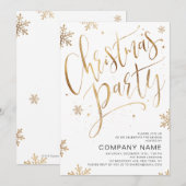 Invitation Calligraphie manuscrite simple Noël (Devant / Derrière)