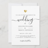 Invitation Calligraphie minimale moderne Mariage de verdure o (Devant)