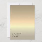 Invitation Calligraphie minimaliste moderne Mariage noir Invi (Dos)