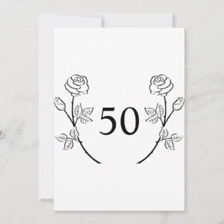 Invitation Calligraphie minimaliste texto anniversaire