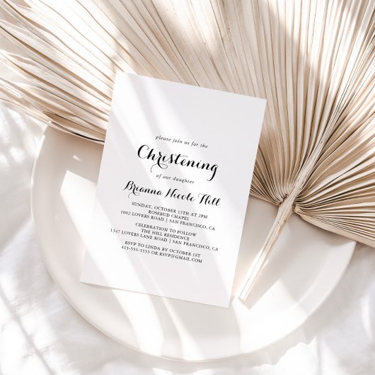 Invitation Calligraphie moderne