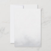 Invitation Calligraphie moderne baptême merci (Dos)