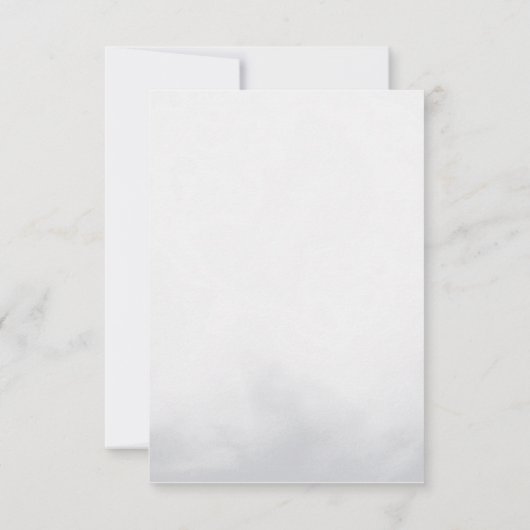 Invitation Calligraphie moderne baptême merci (Dos)