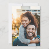 Invitation Calligraphie moderne Fiançailles (Dos)