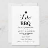 Invitation Calligraphie moderne i do bbq (Devant)
