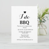 Invitation Calligraphie moderne i do bbq (Debout devant)