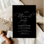 Invitation Calligraphie moderne Lettering Retraite