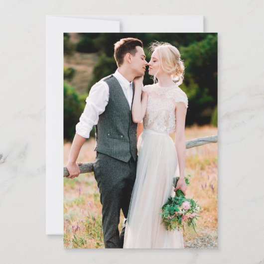 Invitation Calligraphie moderne Mariage (Dos)