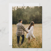 Invitation Calligraphie moderne Photo QR Code Fête des mariée (Dos)