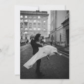 Invitation Calligraphie Moderne Renouvellement Voeux Mariage (Dos)