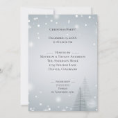 Invitation Calligraphie moderne Saison de joie Arbres d'hiver (Dos)