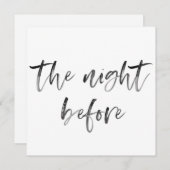 Invitation Calligraphie moderne Script Mariage Dîner (Devant / Derrière)