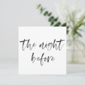 Invitation Calligraphie moderne Script Mariage Dîner (Debout devant)