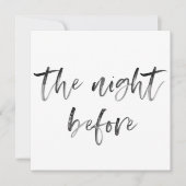 Invitation Calligraphie moderne Script Mariage Dîner (Devant)