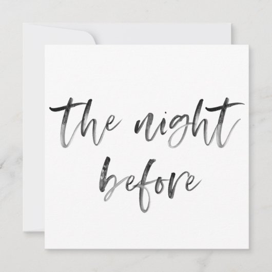 Invitation Calligraphie moderne Script Mariage Dîner (Devant)