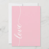 Invitation Calligraphie moderne Script Mariage noir et blanc (Dos)