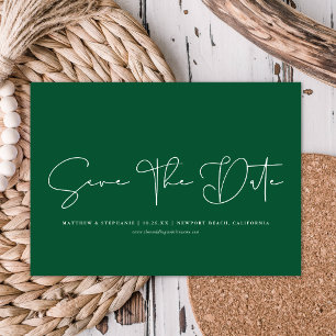 Invitation Calligraphie Moderne Simple Non Photo Enregistrer 