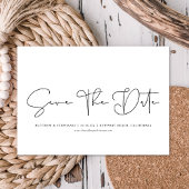 Invitation Calligraphie Moderne Simple Non Photo Enregistrer 