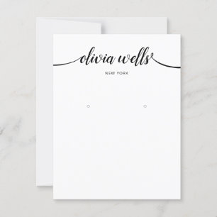 Invitation Calligraphie noir blanc grand écran d'oreille