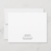 Invitation Calligraphie noir blanc grand écran d'oreille (Dos)