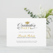 Invitation Calligraphie noire sur mesure avec photo (Debout devant)