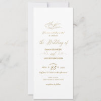 Calligraphie or Faux dorée Mariage romantique