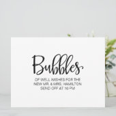 Invitation Calligraphie | Panneau de départ personnalisé "Bul (Debout devant)