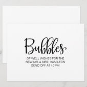 Invitation Calligraphie | Panneau de départ personnalisé "Bul (Devant / Derrière)